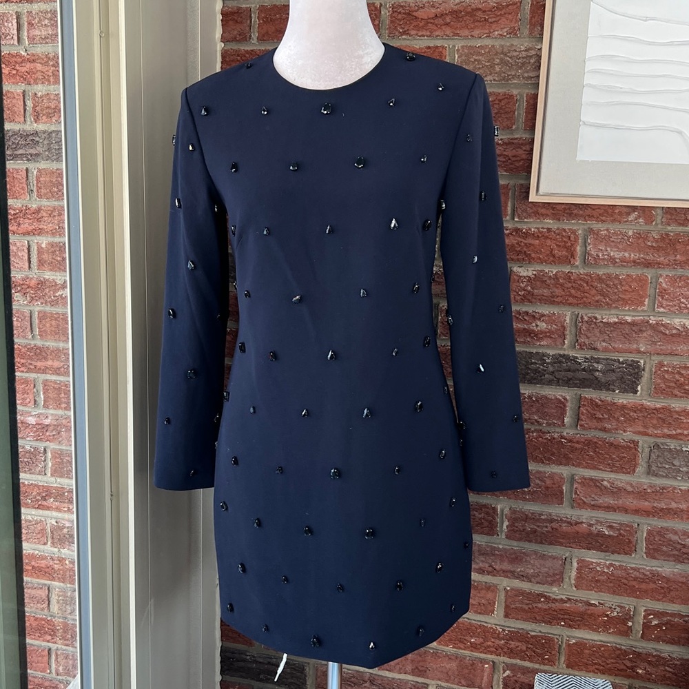 A.L.C. Revolve Kenna Embellished Long-Sleeve Mini Dress Size 2 NWT - Picture 4 of 7